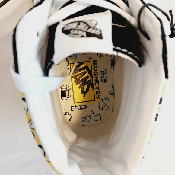 Vans Sk8 Hi Mooneyes White Yellow